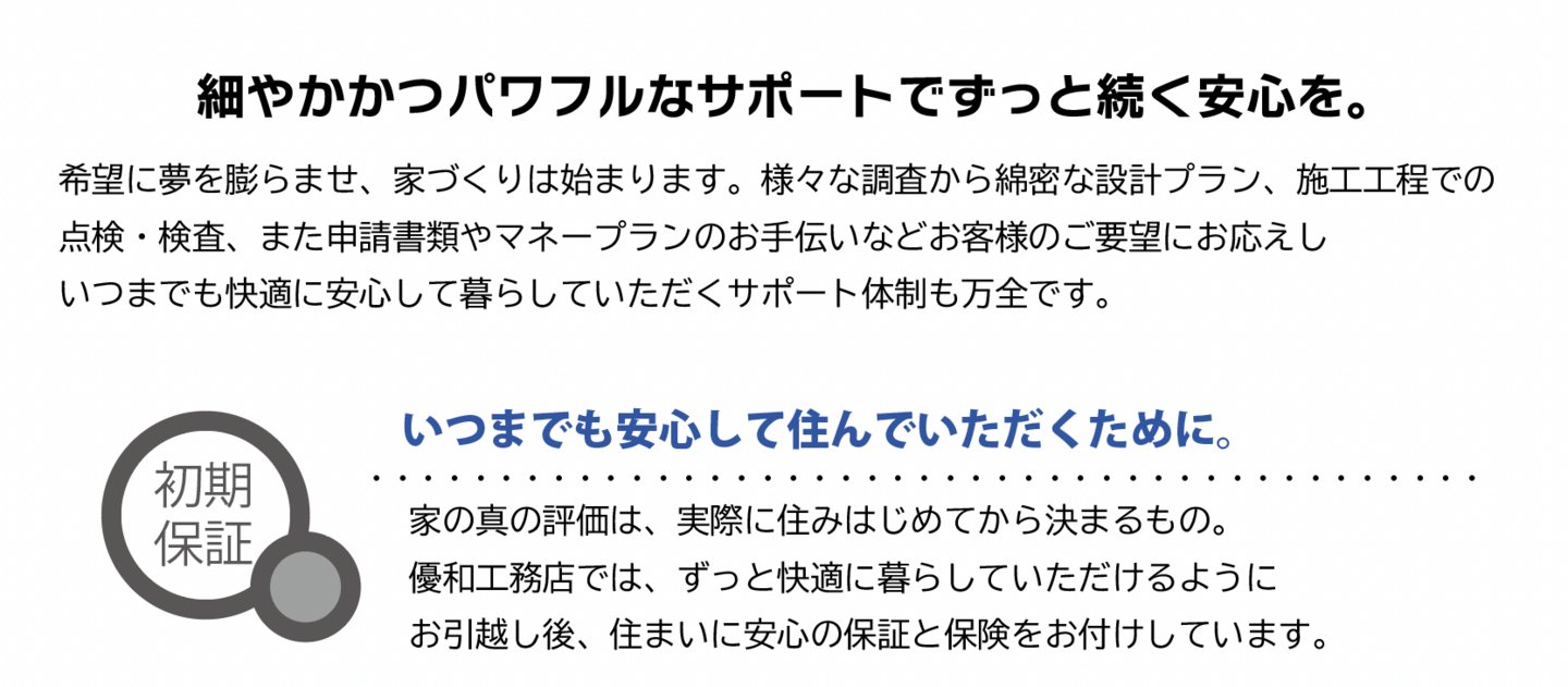 いつまでも安心して住んでいただくために