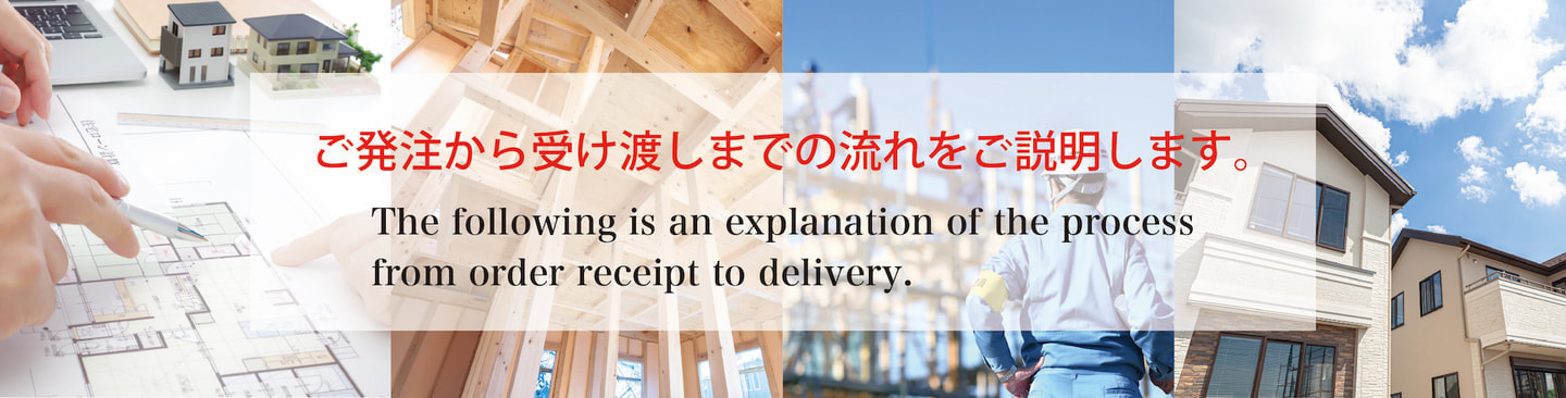 ご発注から受け渡しまでの流れをご説明します