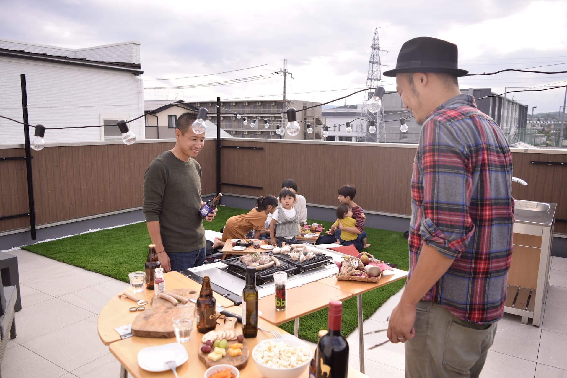 屋上BBQ